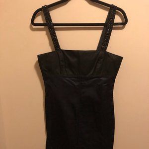 Black Lavender Label Vera Wang Silk Dress